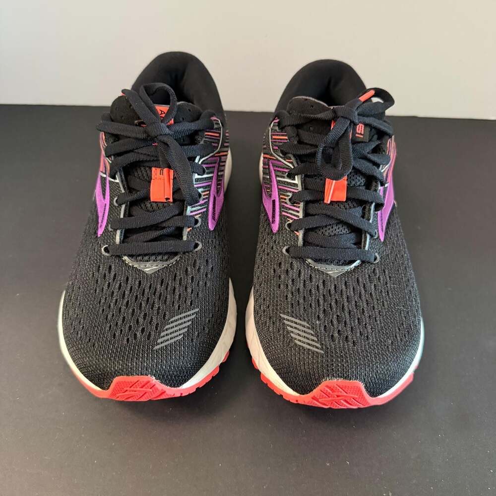 Brooks Adrenaline GTS 19 Women's Running Shoes Black Purple Size 7 - Picture 13 of 16